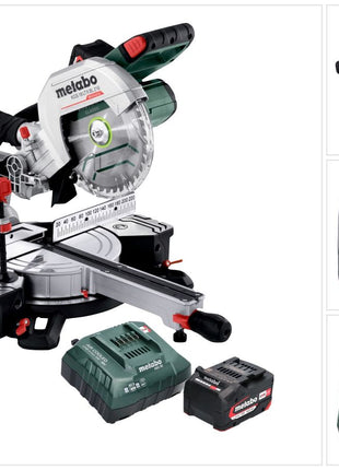 Metabo KGS 18 LTX BL 216 Akku Kappsäge 18 V 216 mm Brushless ( 614216920 ) + 1x Akku 4,0 Ah + Ladegerät