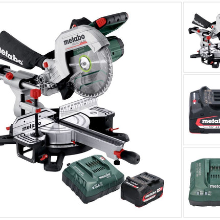 Metabo KGS 18 LTX BL 254 Akku Kappsäge 18 V 254 mm Brushless ( 614254920 ) + 1x Akku 4,0 Ah + Ladegerät