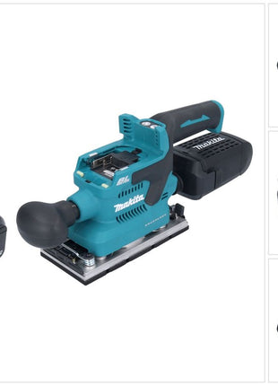 Makita DBO 382 F1 Ponceuse vibrante sans fil 18 V 93 x 185 mm Brushless + 1x batterie 3,0 Ah - sans chargeur