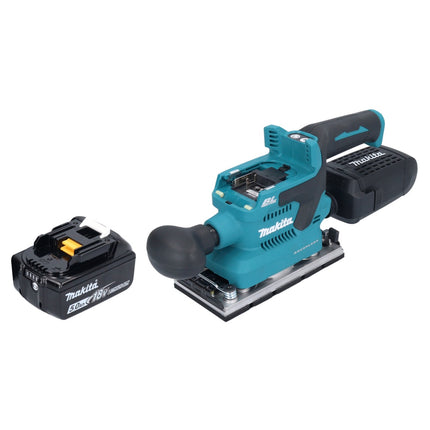 Makita DBO 382 T1 akumulatorowa szlifierka oscylacyjna 18 V 93 x 185 mm bezszczotkowa + 1x akumulator 5,0 Ah - bez ładowarki