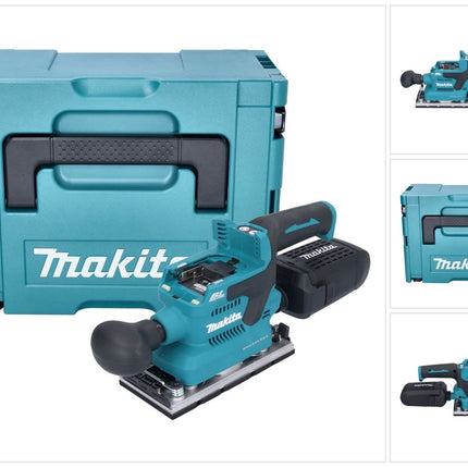 Makita DBO 382 ZJ akumulatorowa szlifierka oscylacyjna 18 V 93 x 185 mm bezszczotkowa + Makpac - bez akumulatora, bez ładowarki