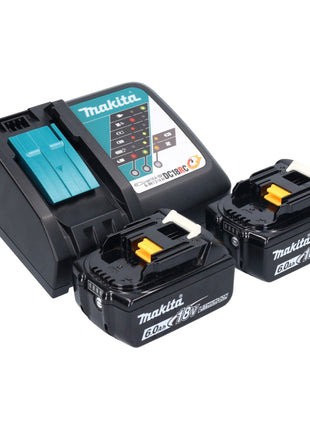 Makita DBO 382 RGJ Ponceuse vibrante sans fil 18 V 93 x 185 mm Brushless + 2x batterie 6,0 Ah + chargeur + Makpac