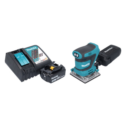 Makita DBO 484 RF1 akumulatorowa szlifierka oscylacyjna 18 V 112 x 102 mm + 1x akumulator 3,0 Ah + ładowarka