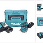 Makita DBO 484 RT1J akumulatorowa szlifierka oscylacyjna 18 V 112 x 102 mm + 1x akumulator 5,0 Ah + ładowarka + Makpac