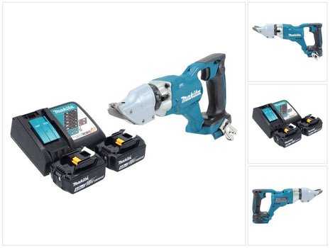 Makita DJS 200 RM batería hojalata 18 V 2,0 mm sin escobillas + 2x baterías 4,0 Ah + cargador