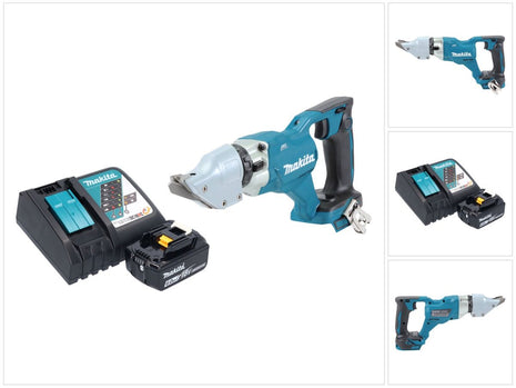 Makita DJS 200 RG1 batería tijeras de hojalatero 18 V 2,0 mm sin escobillas + 1x batería 6,0 Ah + cargador