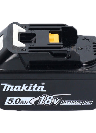 Tijeras de hojalata para batería Makita DJS 200 T1J 18 V 2,0 mm sin escobillas + 1x batería 5,0 Ah + Makpac - sin cargador