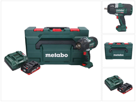 Metabo SSW 18 LTX 1450 BL akumulatorowy klucz udarowy 18 V 1450 Nm bezszczotkowy + 1x akumulator 4,0 Ah + ładowarka + metaBOX