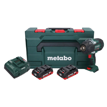 Metabo SSW 18 LTX 1450 BL akumulatorowy klucz udarowy 18 V 1450 Nm bezszczotkowy + 2x akumulator 4,0 Ah + ładowarka + metaBOX