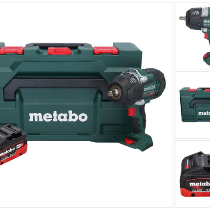 Metabo SSW 18 LTX 1450 BL akumulatorowy klucz udarowy 18 V 1450 Nm bezszczotkowy + 1x akumulator 8,0 Ah + metaBOX - bez ładowarki
