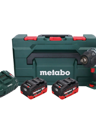 Metabo SSW 18 LTX 1450 BL akumulatorowy klucz udarowy 18 V 1450 Nm ( 602401810 ) bezszczotkowy + 2x akumulator 8,0 Ah + ładowarka + metaBOX