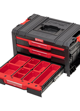 Qbrick System PRO Drawer 3 Toolbox 2.0 Expert empilable 450 x 310 x 244 mm 3x 4,5 l IP54 avec trois tiroirs 21 inlays