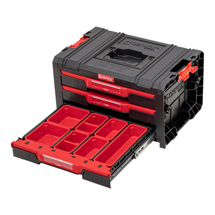 Qbrick System PRO Drawer 3 Toolbox 2.0 Expert sztaplowany 450 x 310 x 244 mm 3x 4,5 l IP54 z trzema szufladami 21 wkładek