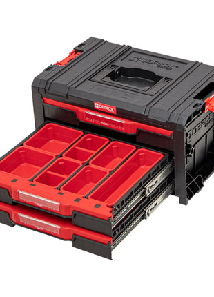 Qbrick System PRO Drawer 3 Toolbox 2.0 Expert empilable 450 x 310 x 244 mm 3x 4,5 l IP54 avec trois tiroirs 21 inlays