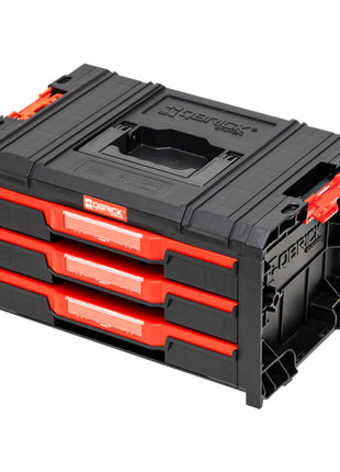 Qbrick System PRO Drawer 3 Toolbox 2.0 Expert empilable 450 x 310 x 244 mm 3x 4,5 l IP54 avec trois tiroirs 21 inlays