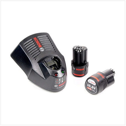Bosch GWI 10,8 V-Li Akku Winkelschrauber in L-Boxx + 2 x GBA 2,5 Ah Akku + AL 1130 CV Schnelllader - Toolbrothers