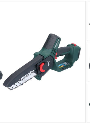 Metabo MS 18 LTX 15 Trononneuse sans fil 18 V 15 cm 5 m/s + 1x accu 2,0 Ah - sans chargeur