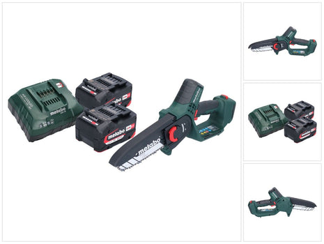 Metabo MS 18 LTX 15 scie sans fil 18 V 15 cm 5 m/s + 2x batterie 4,0 Ah + chargeur