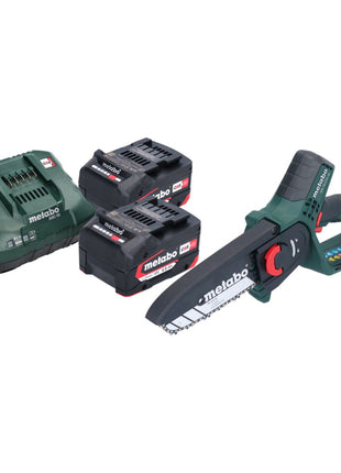 Metabo MS 18 LTX 15 scie sans fil 18 V 15 cm 5 m/s + 2x batterie 4,0 Ah + chargeur