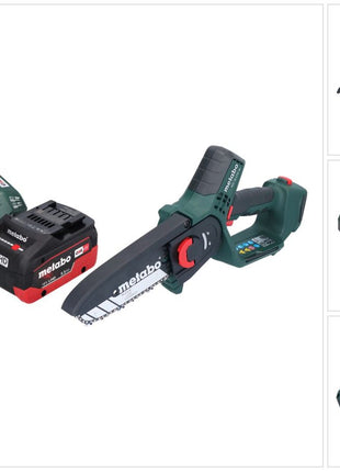 Metabo MS 18 LTX 15 sierra para madera a batería 18 V 15 cm 5 m/s + 1x batería 5,5 Ah + cargador