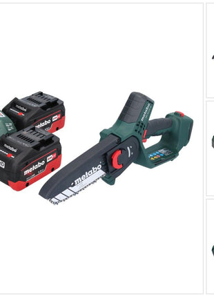 Metabo MS 18 LTX 15 sierra para madera a batería 18 V 15 cm 5 m/s + 2x batería 5,5 Ah + cargador