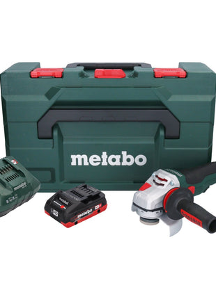 Metabo WVB 18 LTX BL 15-125 Szybka akumulatorowa szlifierka kątowa 18 V 125 mm bezszczotkowa + 1x akumulator 4,0 Ah + ładowarka + metaBOX