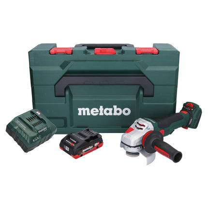 Metabo WVB 18 LTX BL 15-125 Szybka akumulatorowa szlifierka kątowa 18 V 125 mm bezszczotkowa + 1x akumulator 4,0 Ah + ładowarka + metaBOX