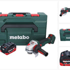 Akumulatorowa szlifierka kątowa Metabo WVB 18 LTX BL 15-125 Quick 18 V 125 mm bezszczotkowa + 1x akumulator 5,5 Ah + metaBOX - bez ładowarki