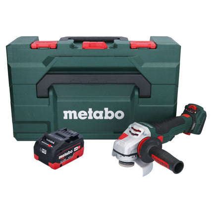 Akumulatorowa szlifierka kątowa Metabo WVB 18 LTX BL 15-125 Quick 18 V 125 mm bezszczotkowa + 1x akumulator 5,5 Ah + metaBOX - bez ładowarki