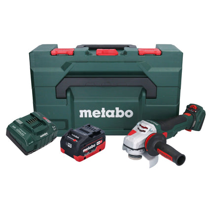 Metabo WVB 18 LTX BL 15-125 Szybka akumulatorowa szlifierka kątowa 18 V 125 mm bezszczotkowa + 1x akumulator 5,5 Ah + ładowarka + metaBOX