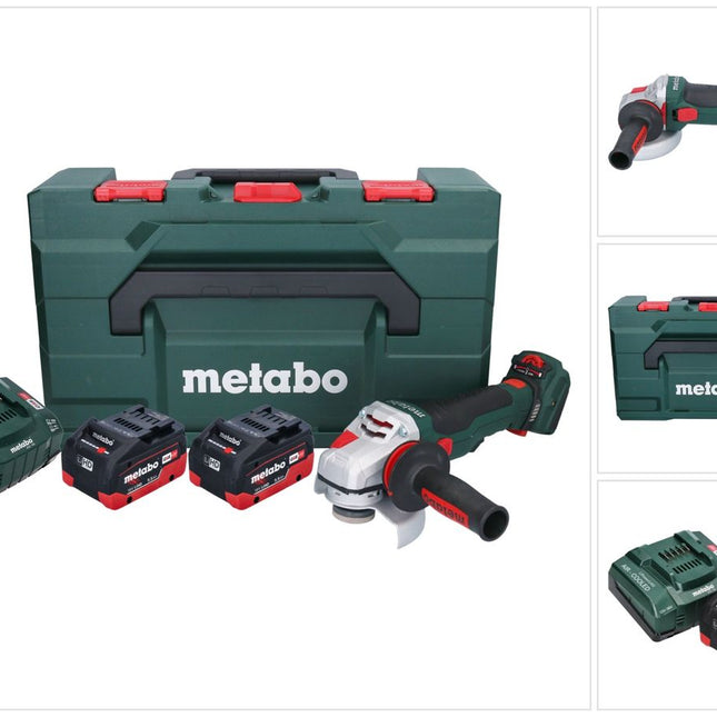 Metabo WVB 18 LTX BL 15-125 Szybka akumulatorowa szlifierka kątowa 18 V 125 mm ( 601731660 ) bezszczotkowa + 2x akumulator 5,5 Ah + ładowarka + metaBOX