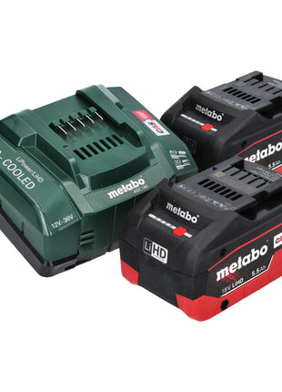 Metabo WVB 18 LTX BL 15-125 Quick meuleuse d'angle sans fil 18 V 125 mm ( 601731660 ) Sans balais + 2x batterie 5,5 Ah + chargeur + metaBOX