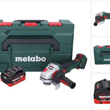 Metabo WVB 18 LTX BL 15-125 Szybka akumulatorowa szlifierka kątowa 18 V 125 mm bezszczotkowa + 1x akumulator 8,0 Ah + metaBOX - bez ładowarki