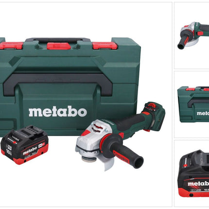 Metabo WVB 18 LTX BL 15-125 Szybka akumulatorowa szlifierka kątowa 18 V 125 mm bezszczotkowa + 1x akumulator 10,0 Ah + metaBOX - bez ładowarki
