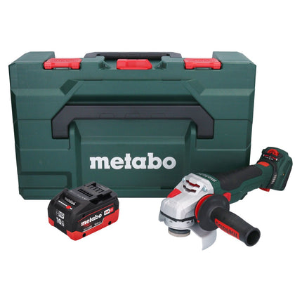 Metabo WVB 18 LTX BL 15-125 Szybka akumulatorowa szlifierka kątowa 18 V 125 mm bezszczotkowa + 1x akumulator 10,0 Ah + metaBOX - bez ładowarki