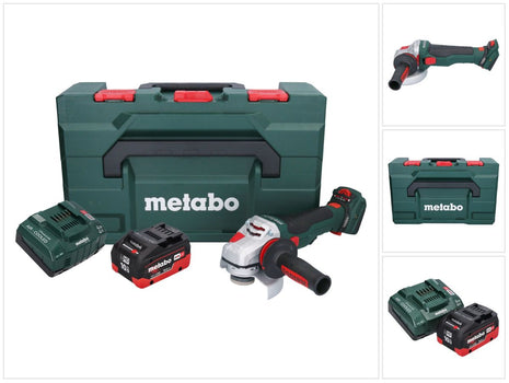 Metabo WVB 18 LTX BL 15-125 Quick Akku Winkelschleifer 18 V 125 mm Brushless + 1x Akku 10,0 Ah + Ladegerät + metaBOX