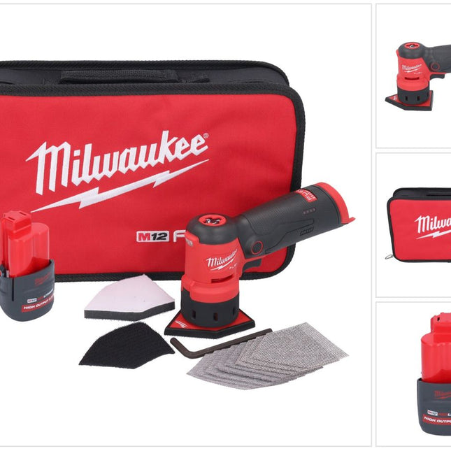 Milwaukee M12 FDSS-251B akumulatorowa szlifierka punktowa 12 V 88,8 x 63,5 mm + 1x akumulator 2,5 Ah - bez ładowarki