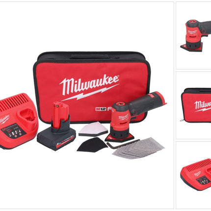 Milwaukee M12 FDSS-501B akumulatorowa szlifierka punktowa 12 V 88,8 x 63,5 mm + 1x akumulator 5,0 Ah + ładowarka