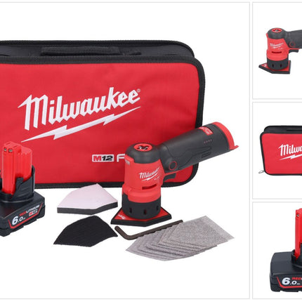 Milwaukee M12 FDSS-601B akumulatorowa szlifierka punktowa 12 V 88,8 x 63,5 mm + 1x akumulator 6,0 Ah - bez ładowarki