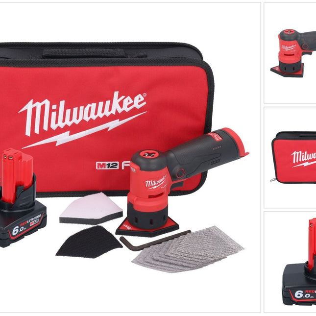 Milwaukee M12 FDSS-601B akumulatorowa szlifierka punktowa 12 V 88,8 x 63,5 mm + 1x akumulator 6,0 Ah - bez ładowarki