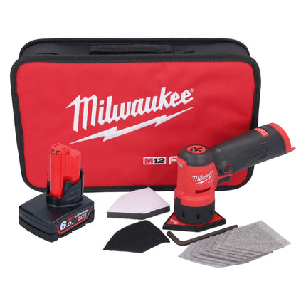 Milwaukee M12 FDSS-601B akumulatorowa szlifierka punktowa 12 V 88,8 x 63,5 mm + 1x akumulator 6,0 Ah - bez ładowarki