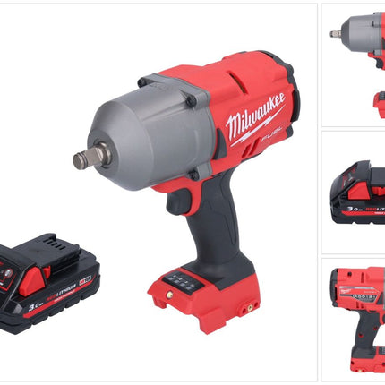 Milwaukee M18 FHIWF12-301 akumulatorowy klucz udarowy 18 V 1356 Nm 1/2" bezszczotkowy + 1x akumulator 3,0 Ah - bez ładowarki