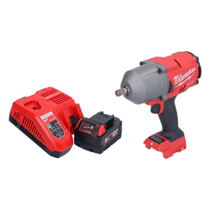 Milwaukee M18 FHIWF12-501 akumulatorowy klucz udarowy 18 V 1356 Nm 1/2" bezszczotkowy + 1x akumulator 5,0 Ah + ładowarka