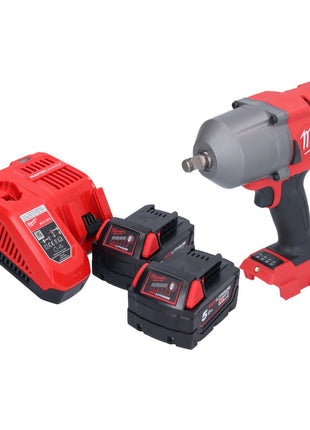 Milwaukee M18 FHIWF12-502 akumulatorowy klucz udarowy 18 V 1356 Nm 1/2" bezszczotkowy + 2x akumulator 5,0 Ah + ładowarka