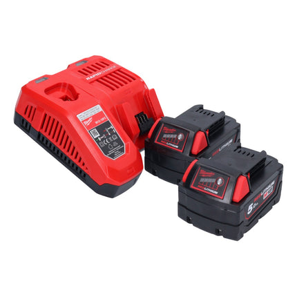 Milwaukee M18 FHIWF12-502 akumulatorowy klucz udarowy 18 V 1356 Nm 1/2" bezszczotkowy + 2x akumulator 5,0 Ah + ładowarka