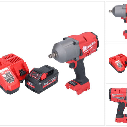 Milwaukee M18 FHIWF12-551 akumulatorowy klucz udarowy 18 V 1356 Nm 1/2" bezszczotkowy + 1x akumulator 5,5 Ah + ładowarka