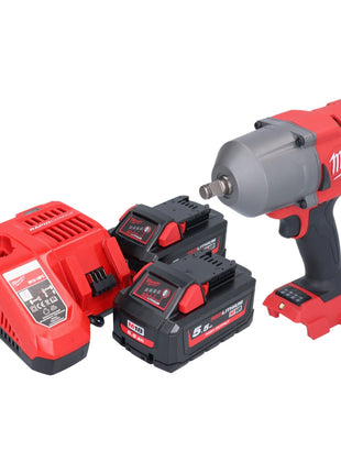 Milwaukee M18 FHIWF12-552 Akumulatorowy klucz udarowy 18 V 1356 Nm 1/2" bezszczotkowy + 2x akumulator 5,5 Ah + ładowarka