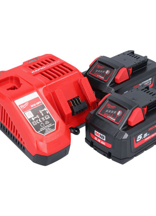 Milwaukee M18 FHIWF12-552 Akku Schlagschrauber 18 V 1356 Nm 1/2" Brushless + 2x Akku 5,5 Ah + Ladegerät