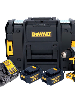 Taladro atornillador inalámbrico DeWalt DCD 800 M2T 18 V 90 Nm sin escobillas + 2x baterías 4,0 Ah + cargador + TSTAK