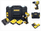 Perceuse-visseuse sans fil DeWalt DCD 800 P2T 18 V 90 Nm sans balais + 2x batteries 5,0 Ah + chargeur + TSTAK